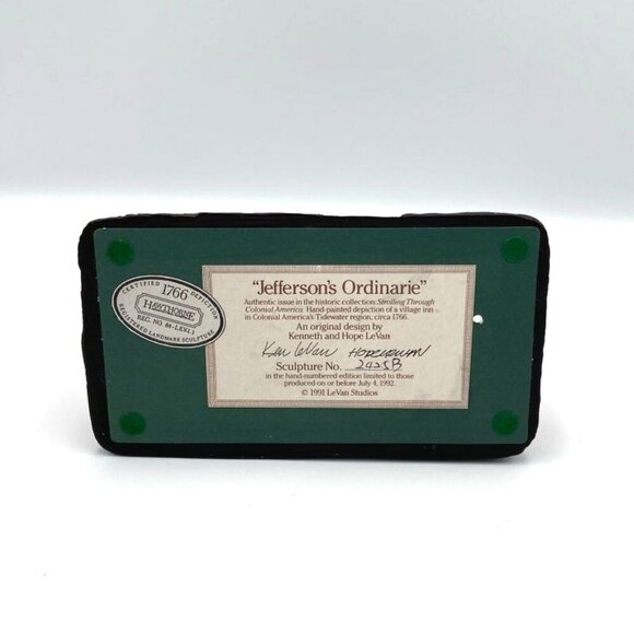 Vtg Jefferson’s Ordinarie Strolling Through Colonial America Village Inn Cottage - Picture 7 of 7